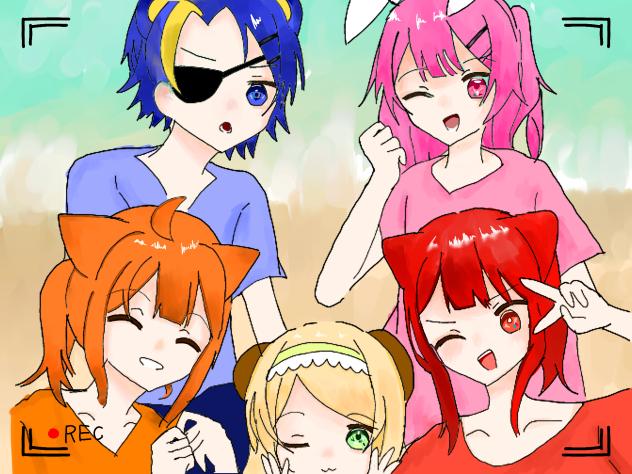 ボンプロ集合〜愛兎の線画にて〜