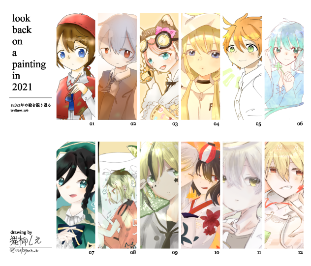 #2021年の絵を振り返る 🐸