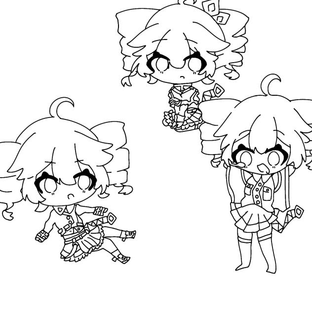 ちびてとさん  線画