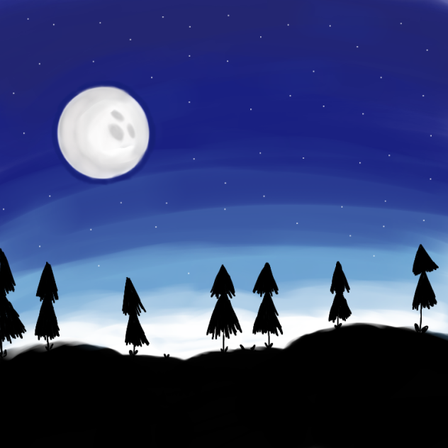 the night sky ibisPaint
