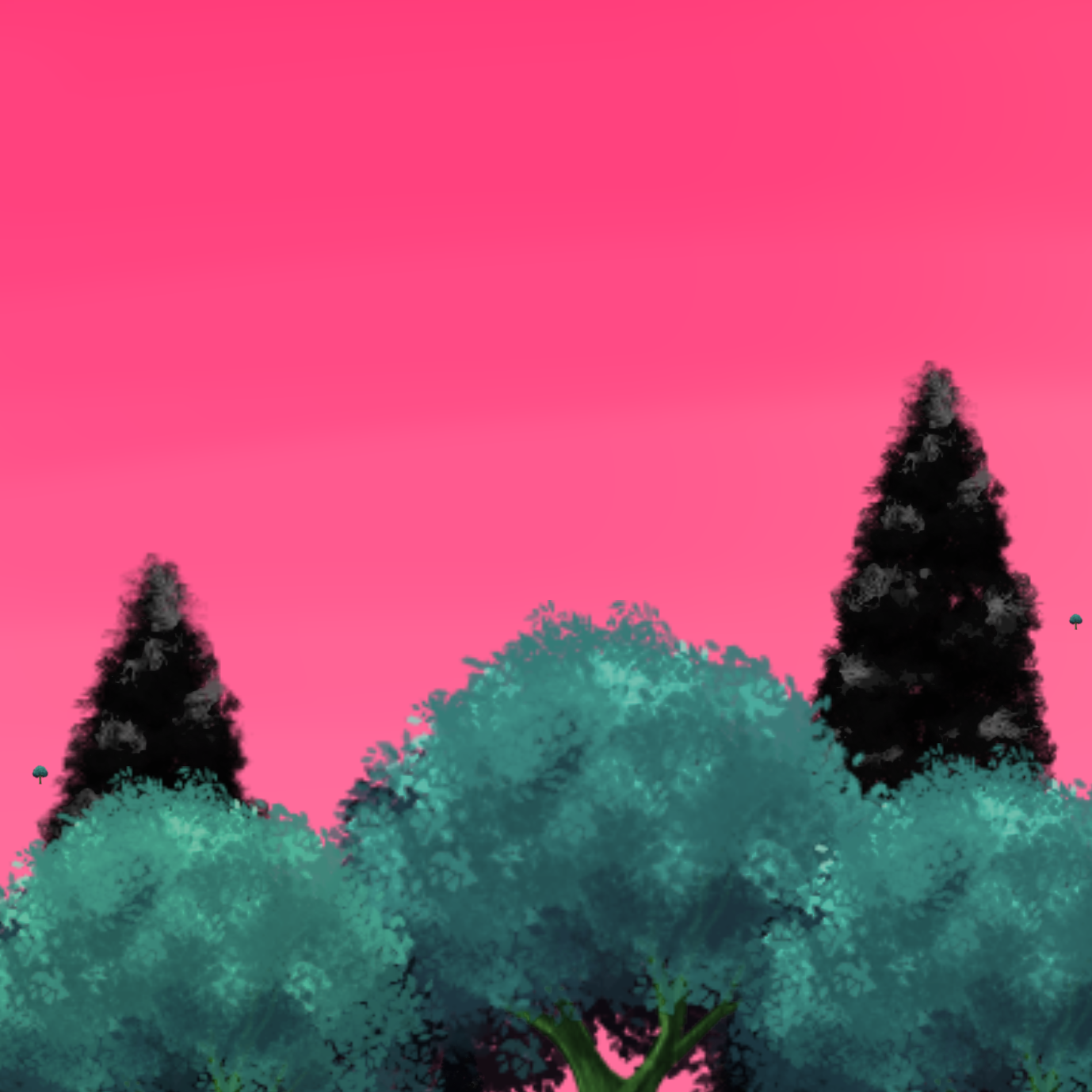 Trees 🌳 🌲 background - ibisPaint