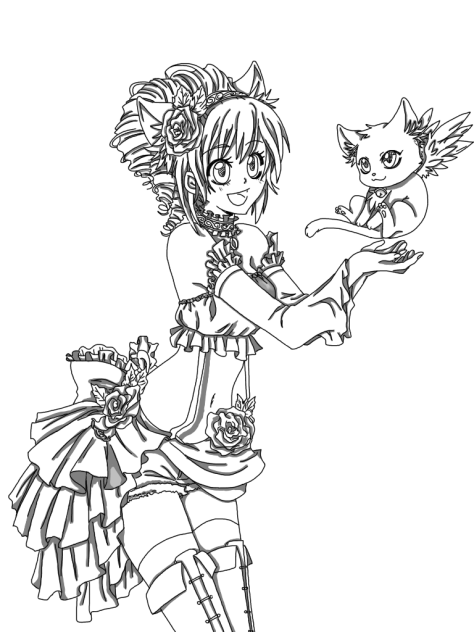 human cat - ibisPaint