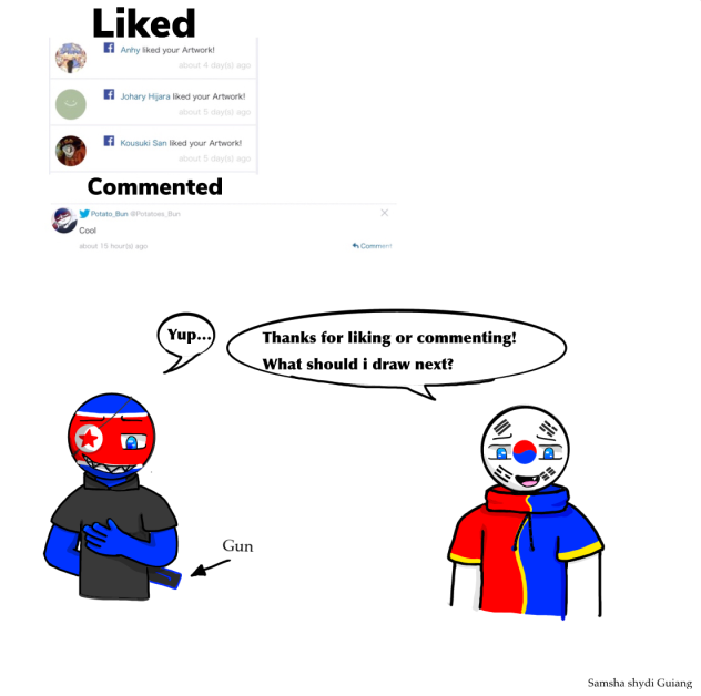 Countryhumans korean brothers shoutout!