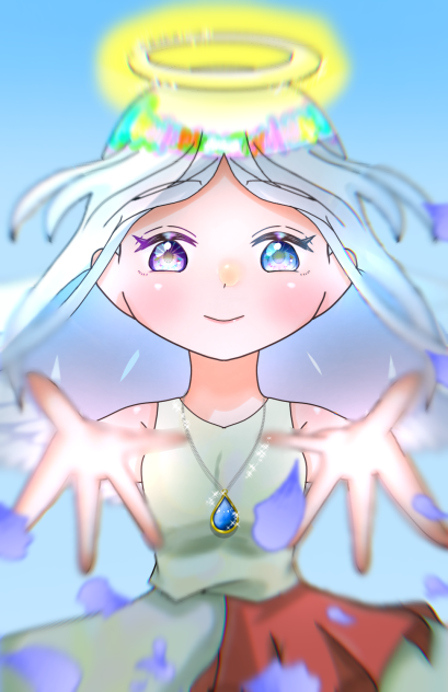 しずくのペンダントつけてみた!