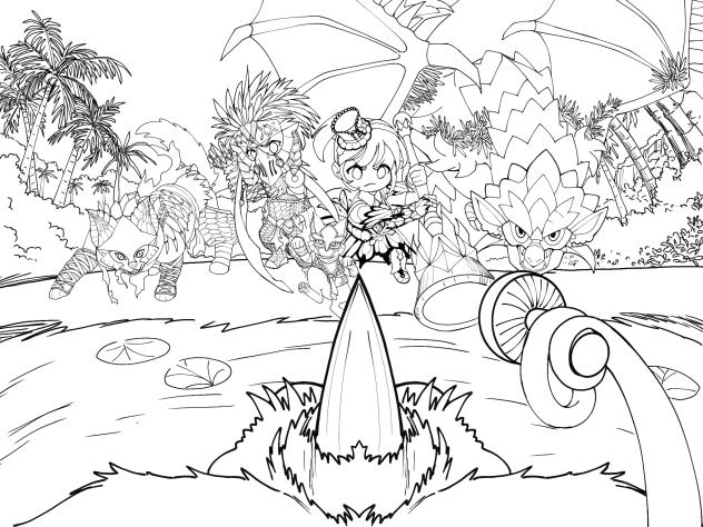 It's hunting time!!!(Lineart)