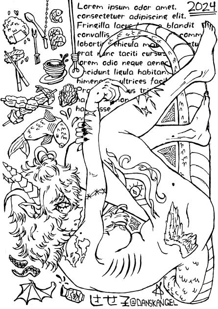 Coloring Sheet — OC Camille