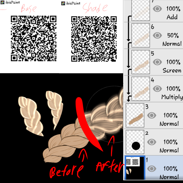 Braid brush set ibisPaint