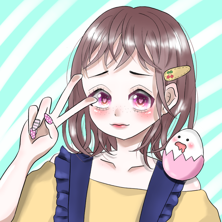 オン眉女子 Ibispaint