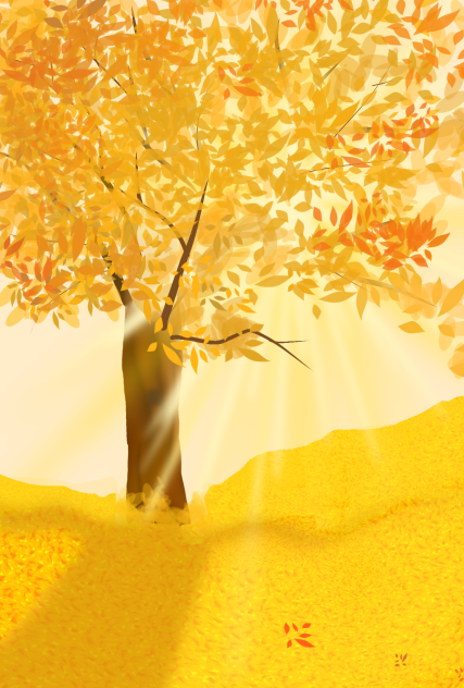 Autumn Golden tree.