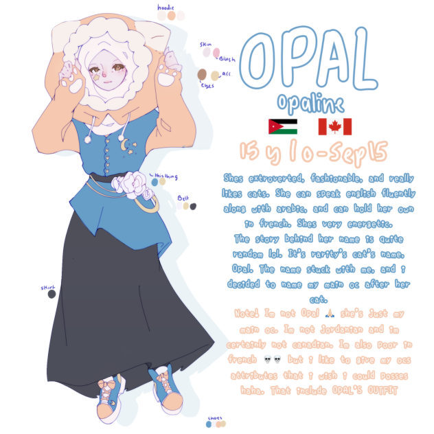 Opaline ref sheet