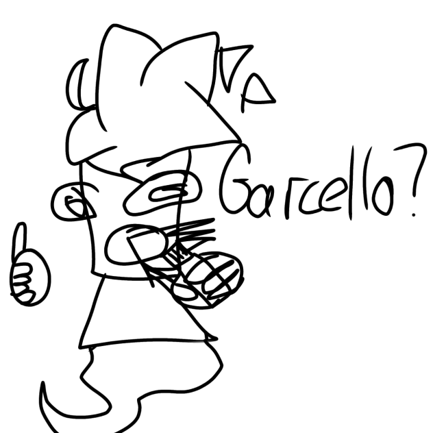 I tried to draw Garcello