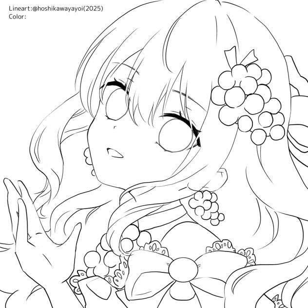 シャルドネ(ぬりえ)