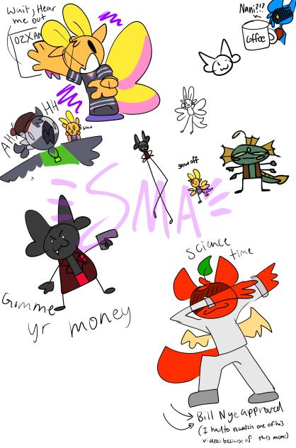 Galaxy Hunters doodles