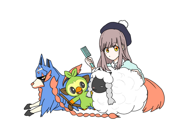 ポケモン剣盾落書き　ブラッシング