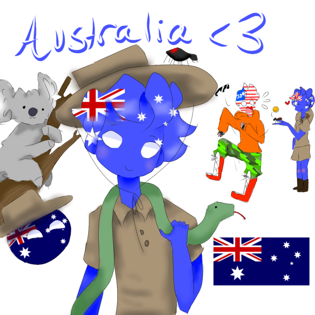 Australia countryhumans