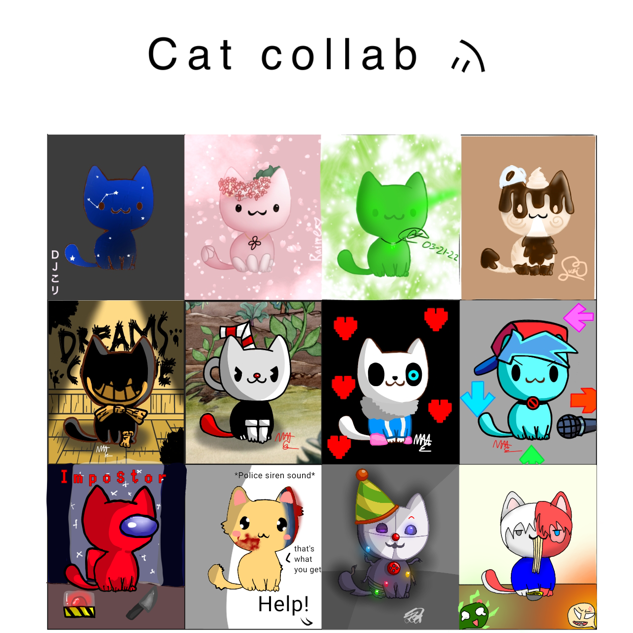 Cat collab - ibisPaint