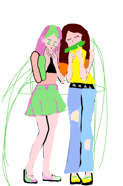 Mitsuri and Nezuko modern-⚠️Not a ship⚠️