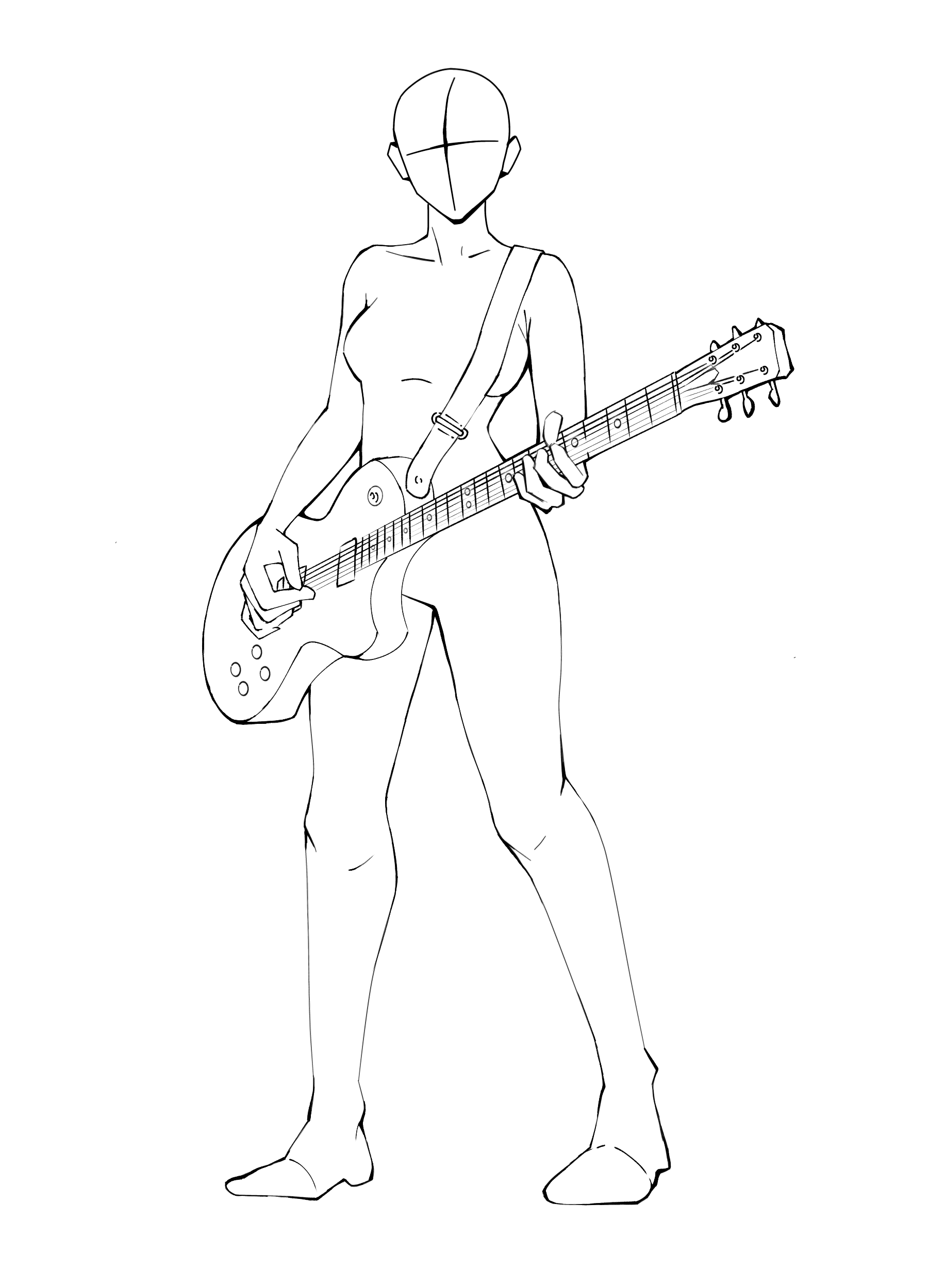 Female Guitarist IbisPaint female-guitarist-ibispaint