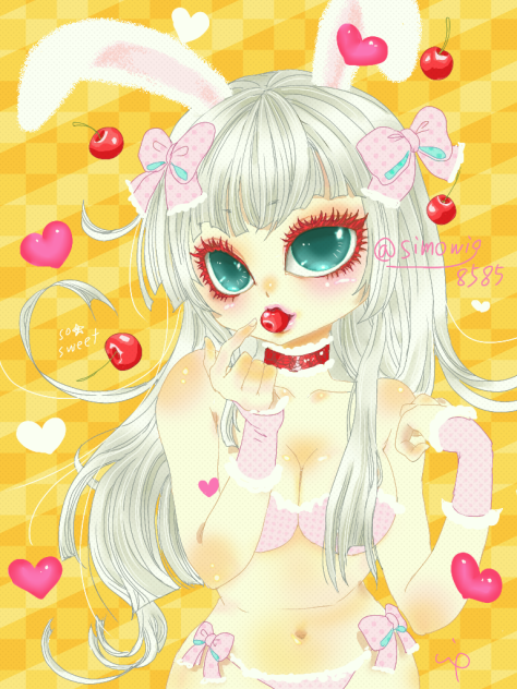 うさぎちゃん🍒銀髪❤️