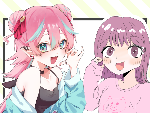 みんしちさんと合作させていただきました✨