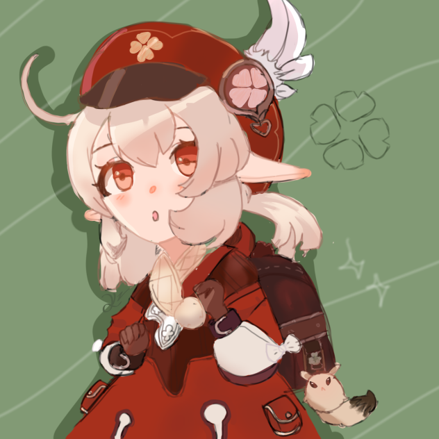 Klee colored 🍀 ❤️