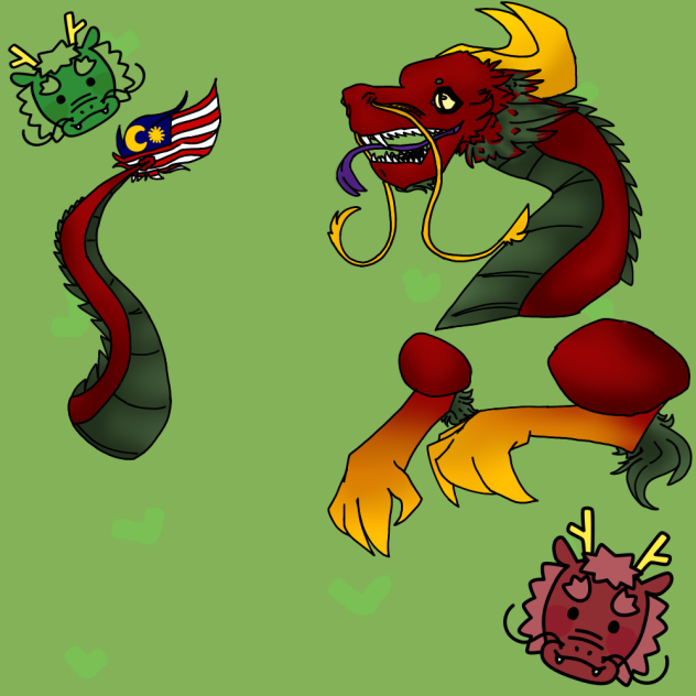 Chinese dragon except malaysia-