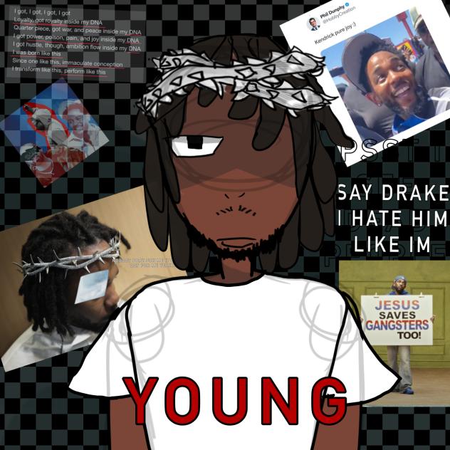 Kendrick Lamar. ✊🏾♟️✝️🔔♣️