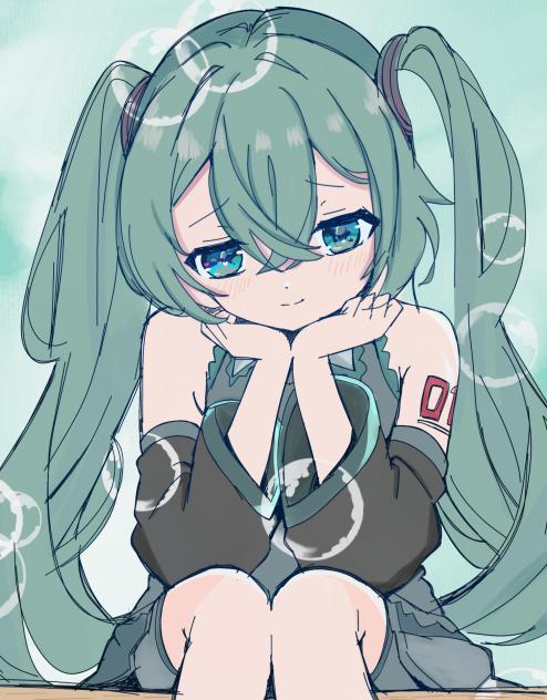 ミクちゃん 線画お借りました！！