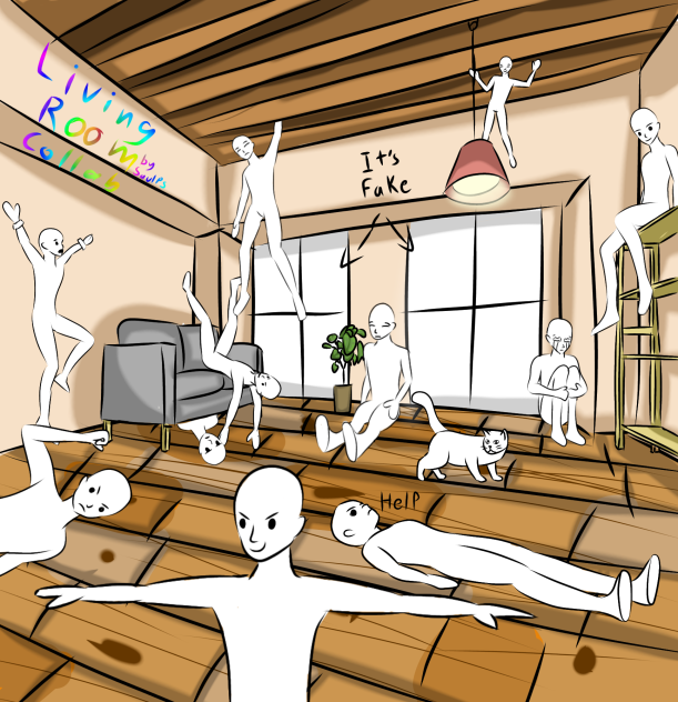 Living Room Collab - ibisPaint