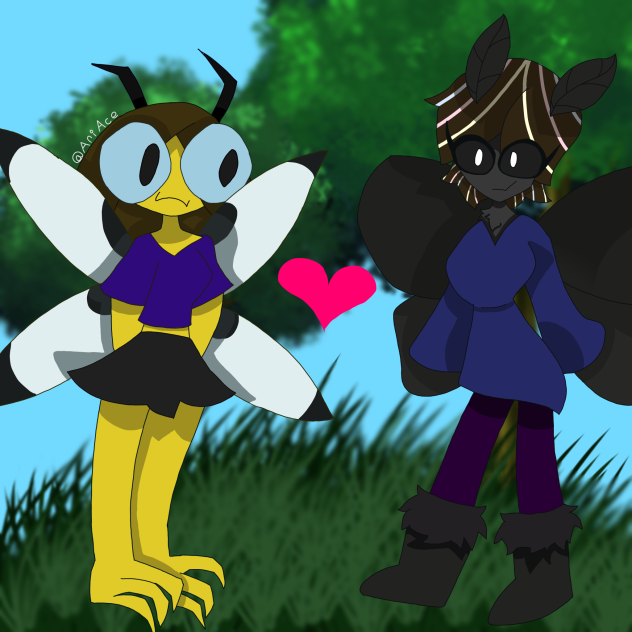 Me and my partner in bugtopia