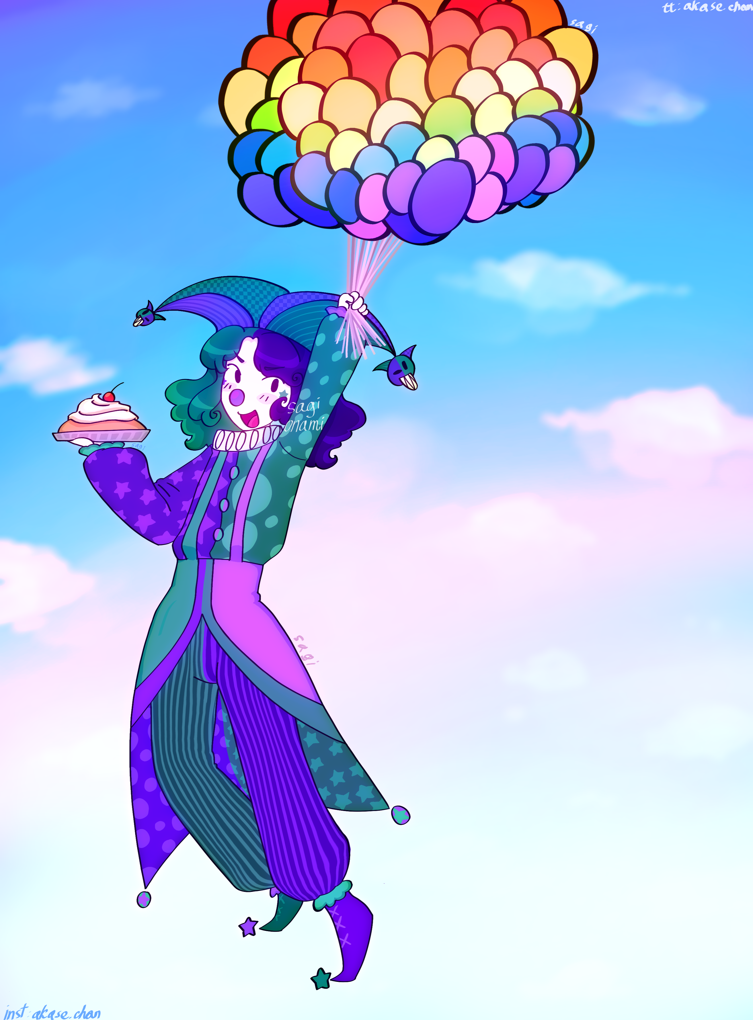 trend draw yourself as a clown - ibisPaint