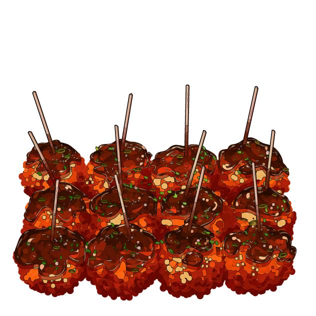 Fried chicken kabobs