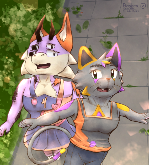 A dragon girl and Tara
