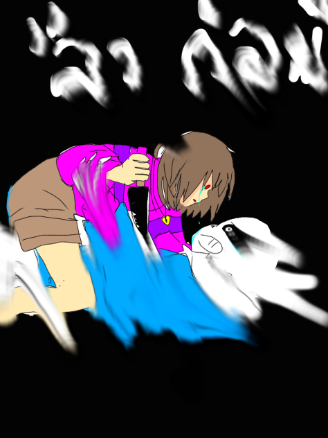 sans vs chara - ibisPaint