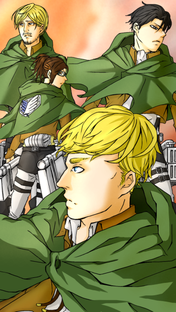 調査兵団 エルヴィン、ミケ、ハンジ、リヴァイ - ibisPaint