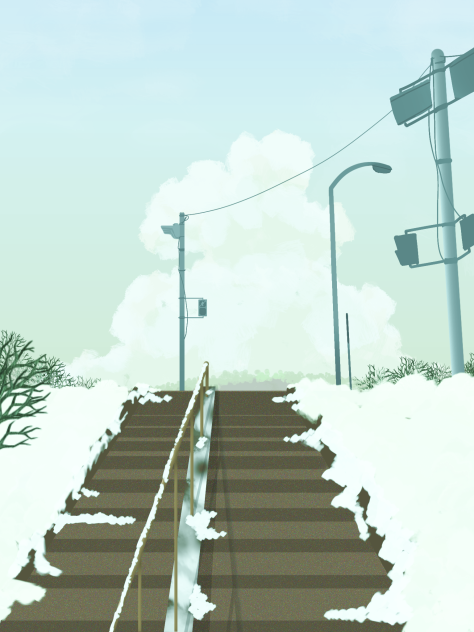 IBM1926 steps among snow a