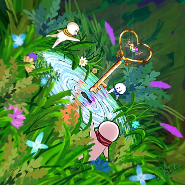 Elemental island key to new adventure - ibisPaint