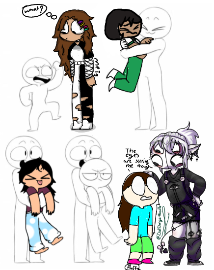 short & tall collab collab alto y bajo