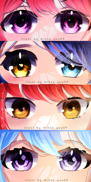 Anime eyes practice