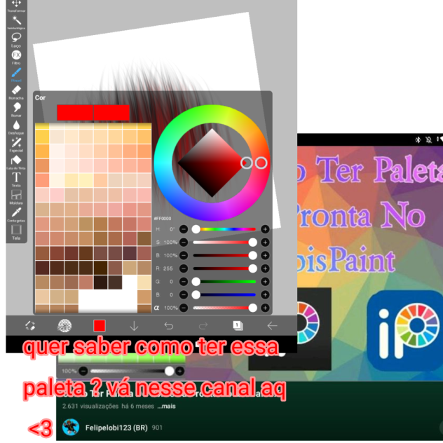 paleta de cores de graça