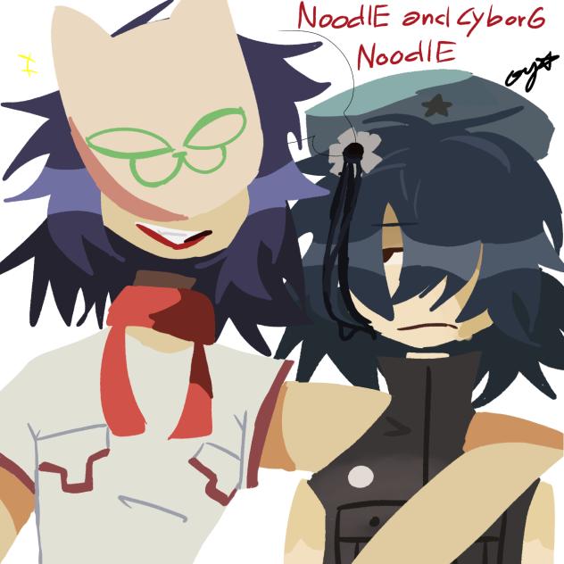 Noodle and Cyborg Noodle
