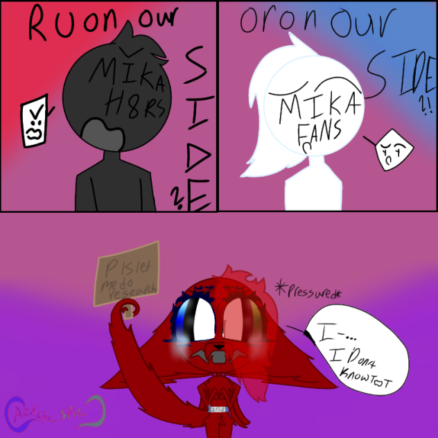 Mika H8rs Vs Mika Fans pt1 (idk)