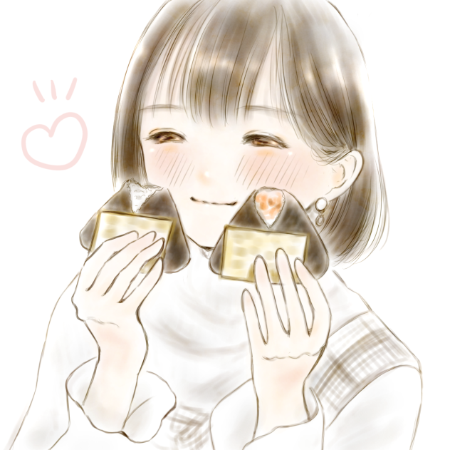 おにぎりの日と女の子。