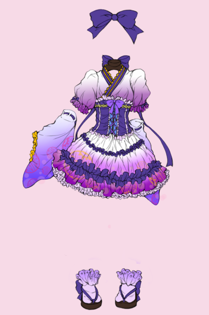 【和風ゴスロリ浴衣】塗らせて頂きました！