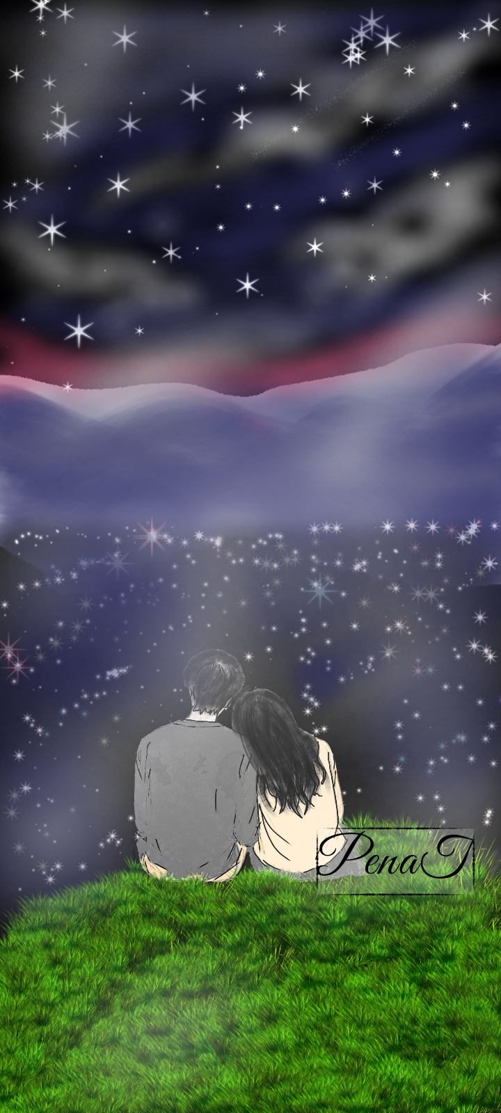 Bintang langit dan Bumi - ibisPaint