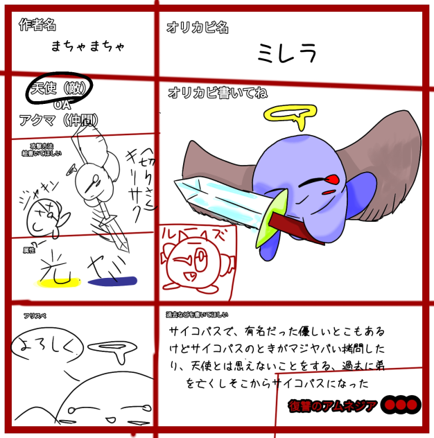 復讐のアムネシアキャラ募集です！