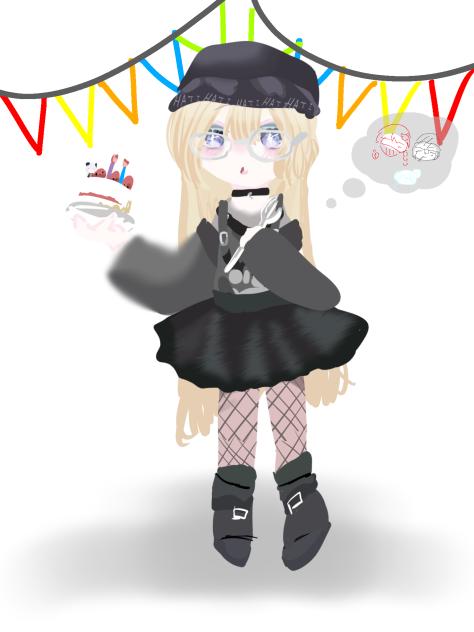 はちの誕生日用イラスト