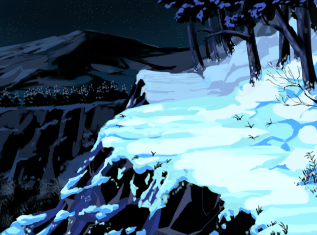 Snowy Mountainside Trail