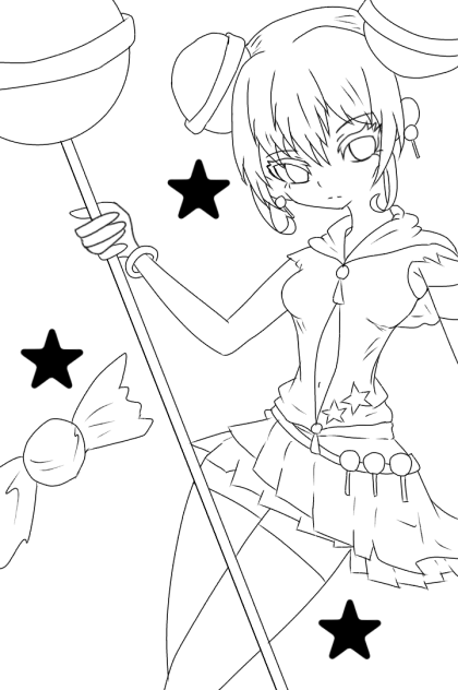 ロリポップ 塗り絵