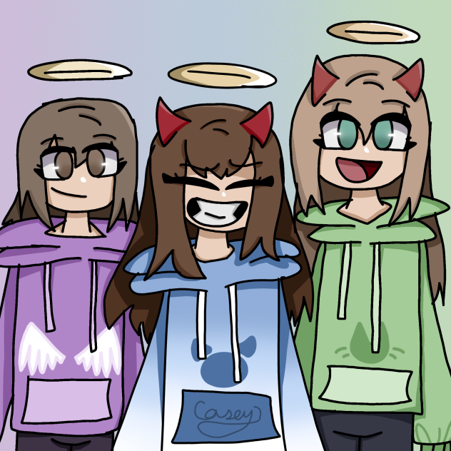Hoodie trio (colored)